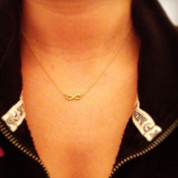 14k Gold Dipped Infinite Love Necklace - Picture 3 of 4